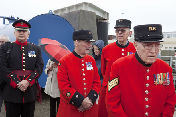 GUERNSEY. Chelsea Pensioners going to Sark. 2012.